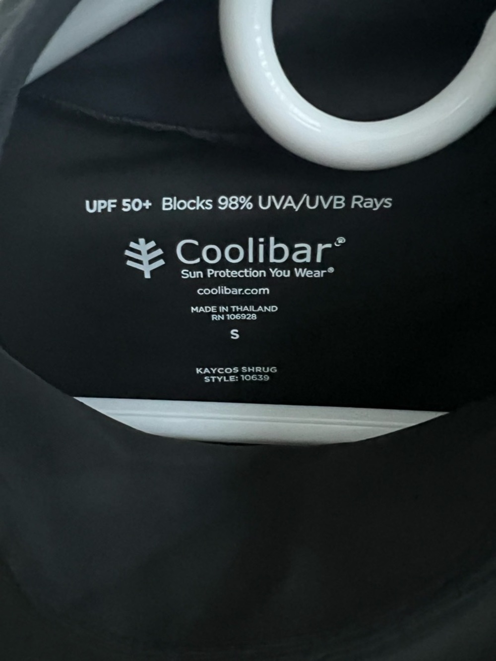 Coolibar Black UPF 50+ Sun Protection Shrug